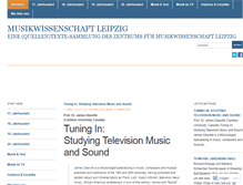 Tablet Screenshot of musikwissenschaft-leipzig.com